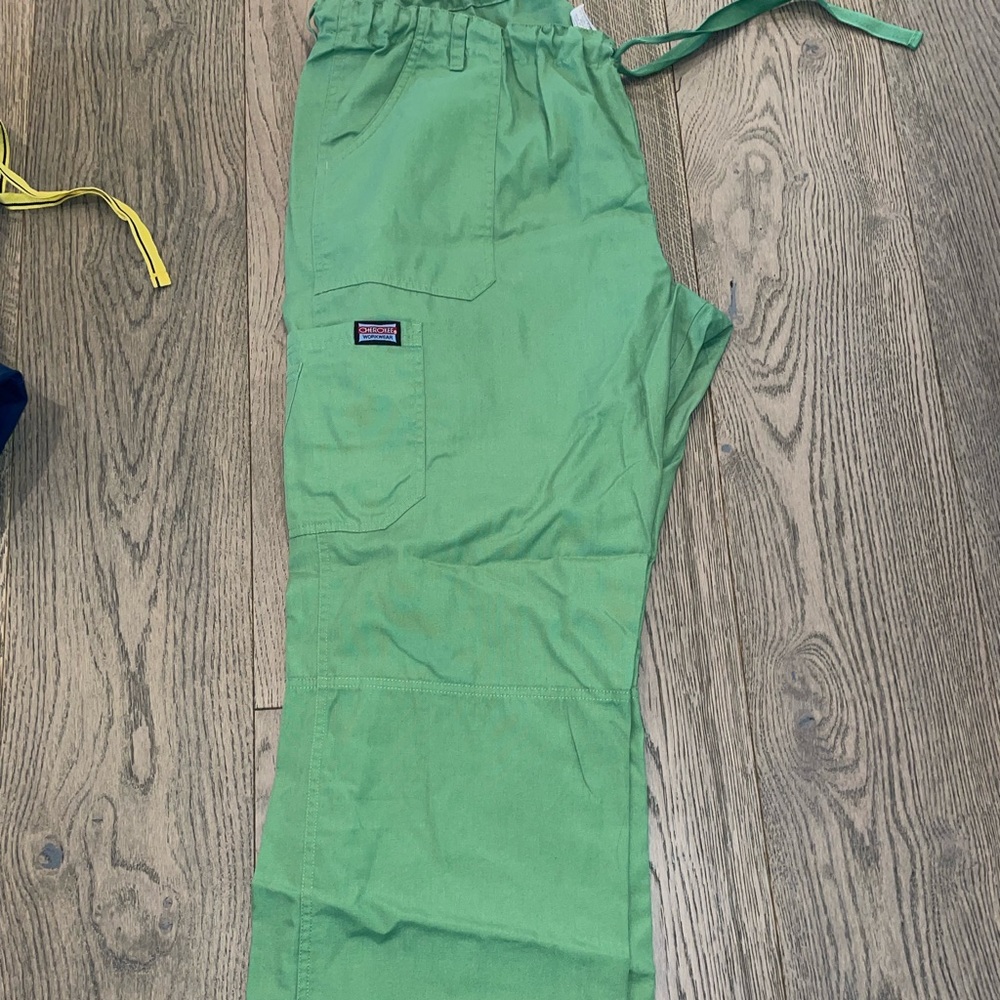 green scrubs